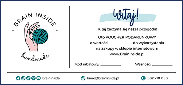 voucher podarunkowy na czapke ręcznie robioną1