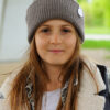 Czapka beanie dla dziecka logo kolorowe "Ciemny beż" Czapka beanie dla dziecka logo kolorowe "Ciemny beż"