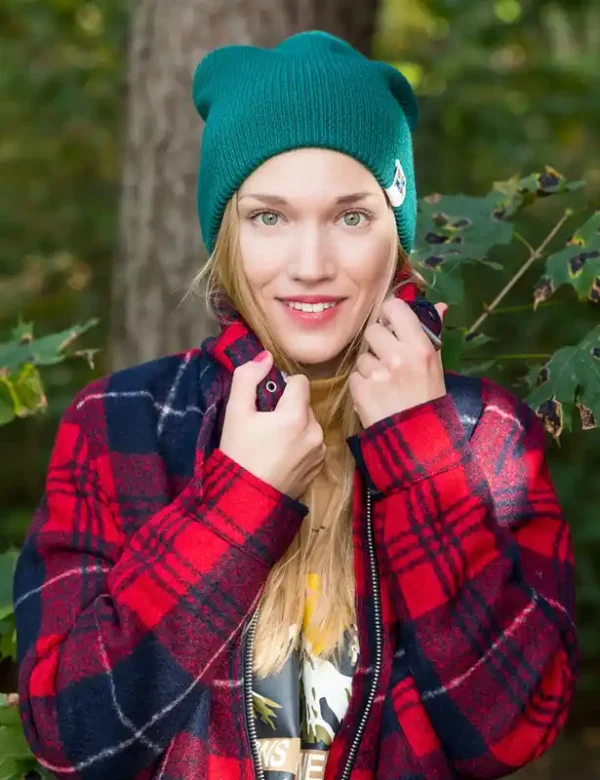 Czapka slouchy logo kolorowe "Zielony"