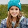 Czapka beanie dla dziecka logo kolorowe "Turkus" Czapka beanie dla dziecka logo kolorowe "Turkus"