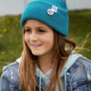 Czapka beanie dla dziecka logo kolorowe "Turkus" Czapka beanie dla dziecka logo kolorowe "Turkus"