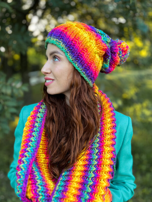 Czapka zimowa slouchy NEVERLAND "Reggae"