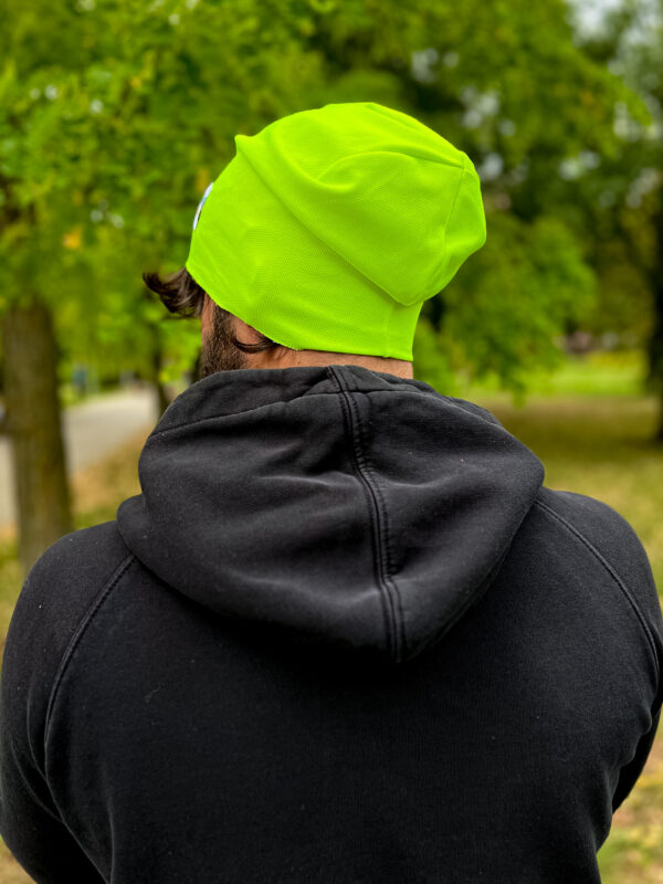 Męska czapka materiałowa "Neonowy żółty" Męska czapka materiałowa "Neonowy żółty"