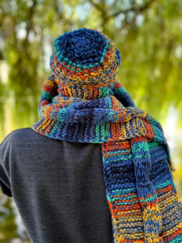 Męska czapka MERINO 50% "Górski potok" NEVERLAND