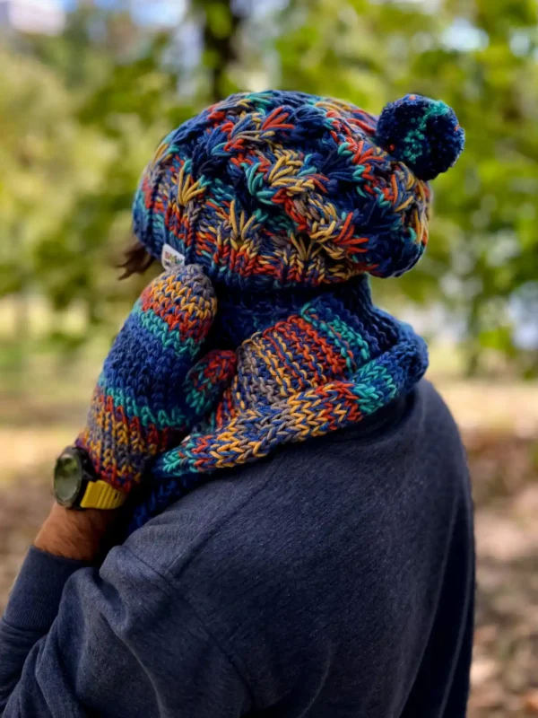 Męska czapka MERINO 50% "Górski potok" SMILE