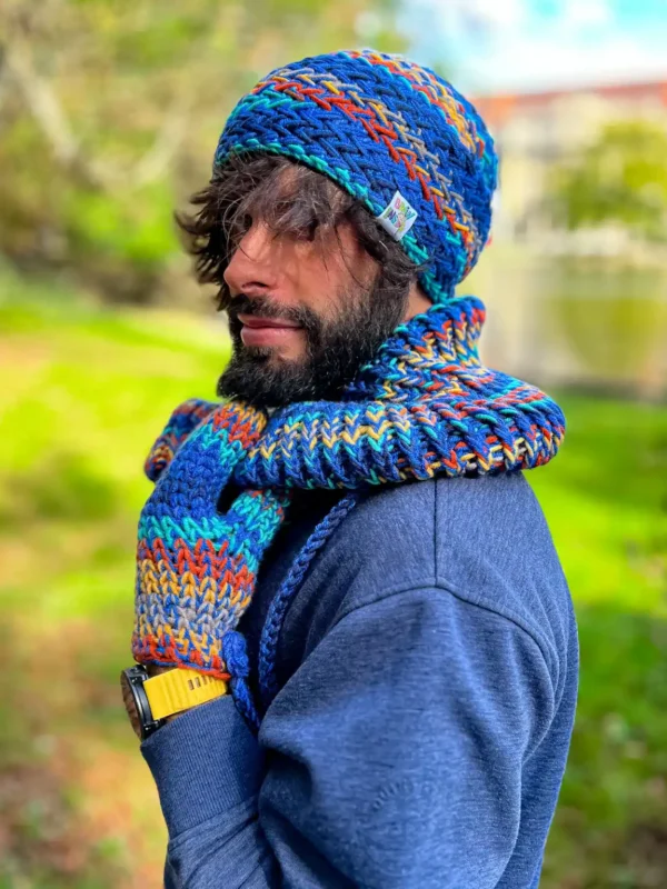 Męska czapka MERINO 50% "Górski potok" EXPLORER