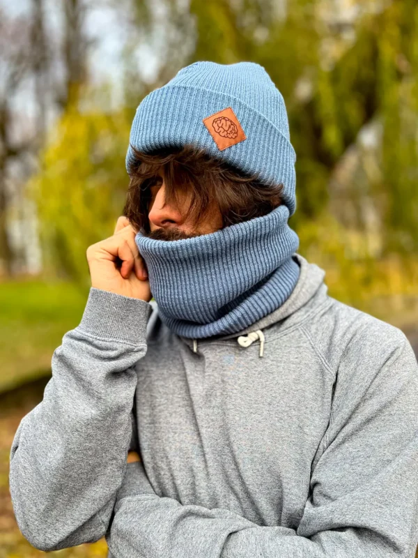 Męski zimowy BUFF "Brudny niebieski"