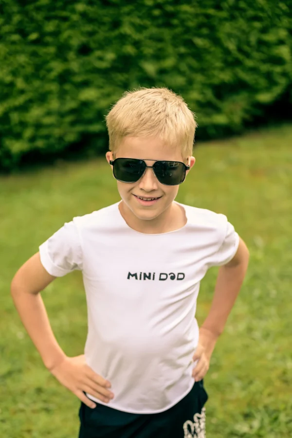 Koszulka dziecięca biała Mini DAD Koszulka dziecięca biała Mini DAD