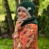 Bawełniany mały komin "Zielony" Bawełniany mały komin "Zielony"