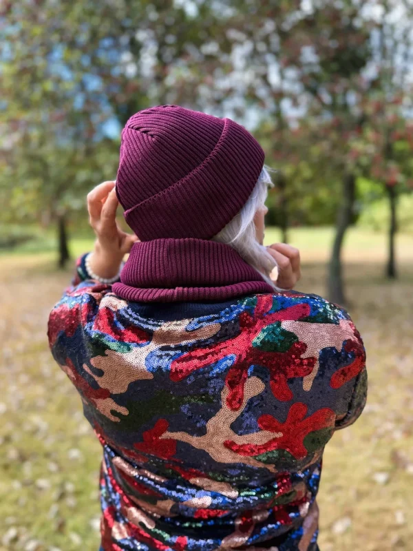 Bawełniany mały komin "Bordo"