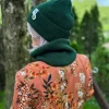 Bawełniany mały komin "Zielony" Bawełniany mały komin "Zielony"