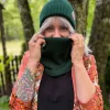 Bawełniany mały komin "Zielony" Bawełniany mały komin "Zielony"