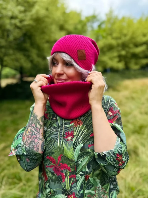 Bawełniany komin "Malina" Bawełniany komin "Malina"