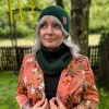 Bawełniany mały komin "Zielony" Bawełniany mały komin "Zielony"