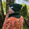 Bawełniany mały komin "Zielony" Bawełniany mały komin "Zielony"