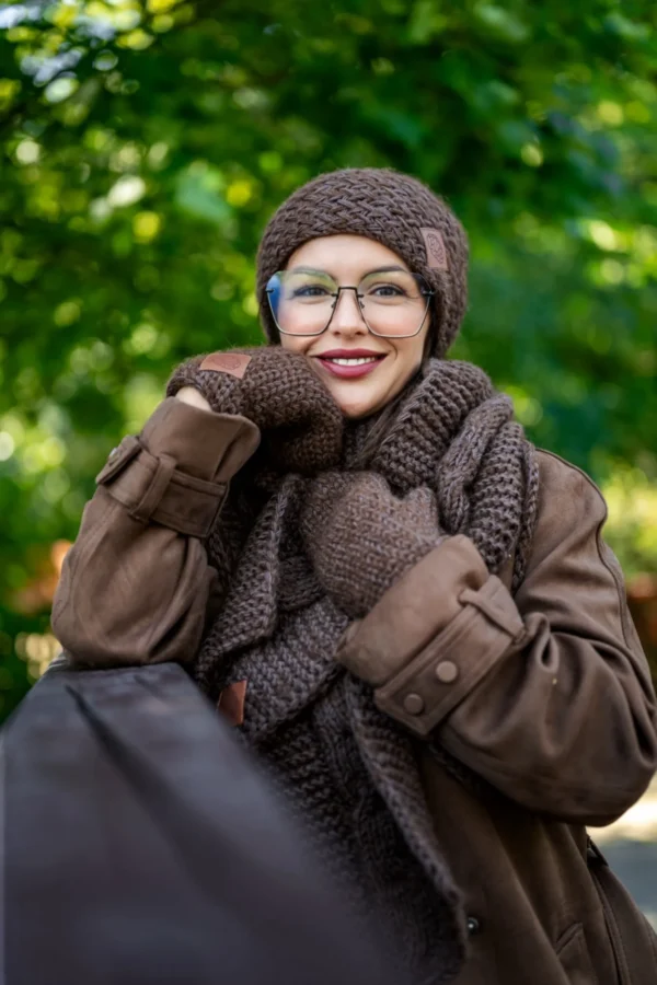 Czapka MERINO Explorer "Brązowy"