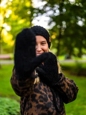 Rękawiczki MERINO "Czarny"