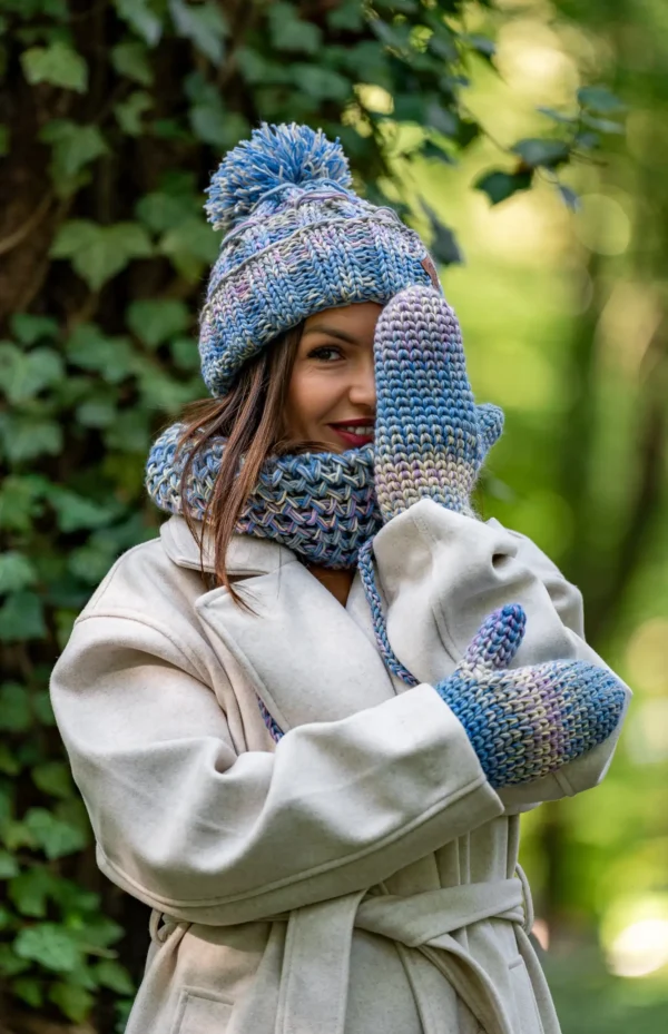 Czapka MERINO 100% Euforia "Pastele"
