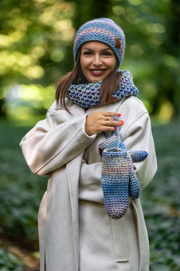 Mały komin MERINO 100% "Pastele"