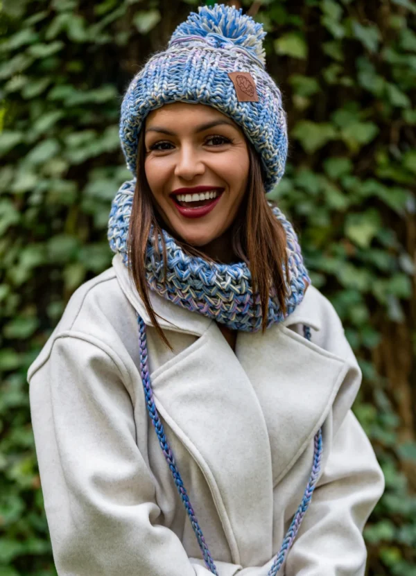 Mały komin MERINO 100% "Pastele"