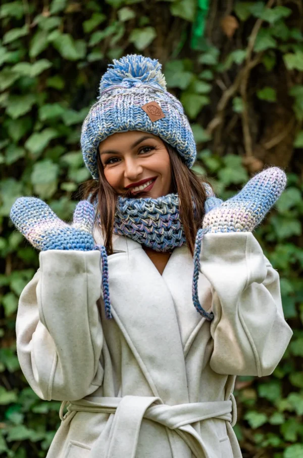 Mały komin MERINO 100% "Pastele"