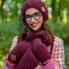 Rękawiczki MERINO "Bordo"