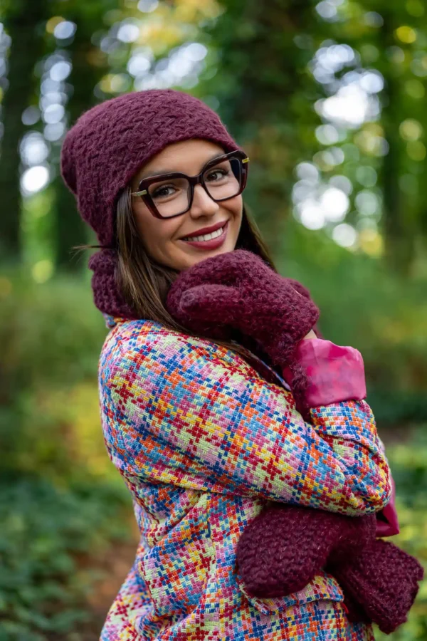 Rękawiczki MERINO "Bordo"