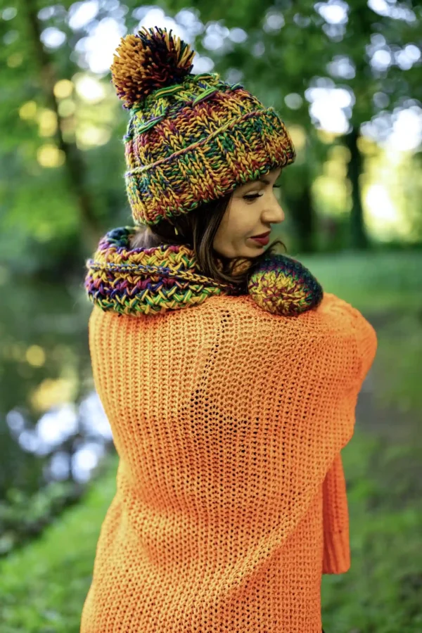 Czapka MERINO 100% Euforia "Kolory"