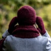 Czapka MERINO Hope "Bordo" + podszewka JEDWAB