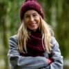 Czapka MERINO Euforia "Bordo"