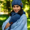 Czapka MERINO Euforia "Ciemny niebieski"
