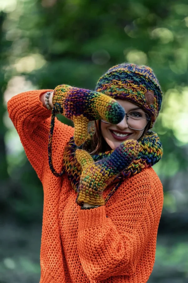 Rękawiczki MERINO 100% "Kolory"