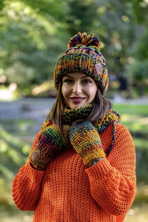 Mały komin MERINO 100% "Kolory"