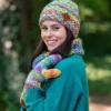 Czapka MERINO 100% Hope "Cukierki" + podszewka BAWEŁNA