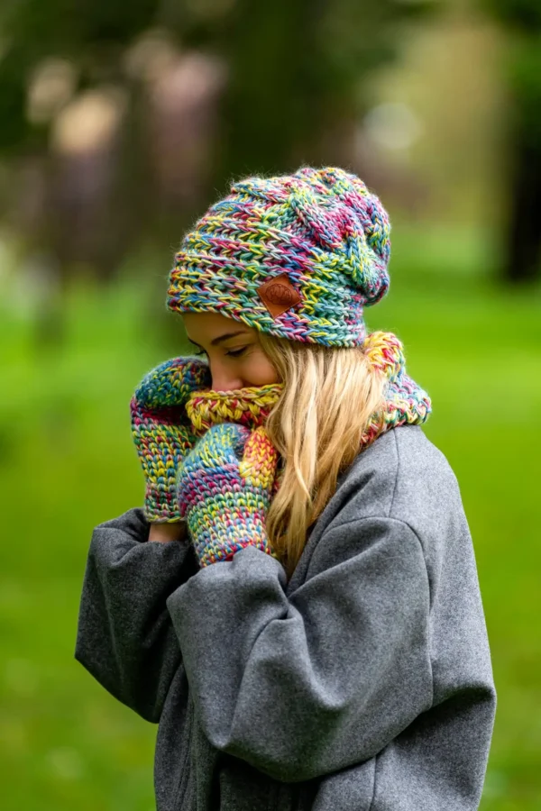 Czapka MERINO 100% This is it "Cukierki"