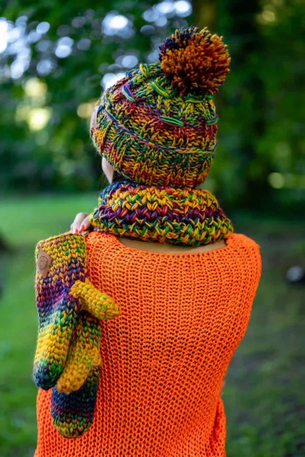 Czapka MERINO 100% Euforia "Kolory"