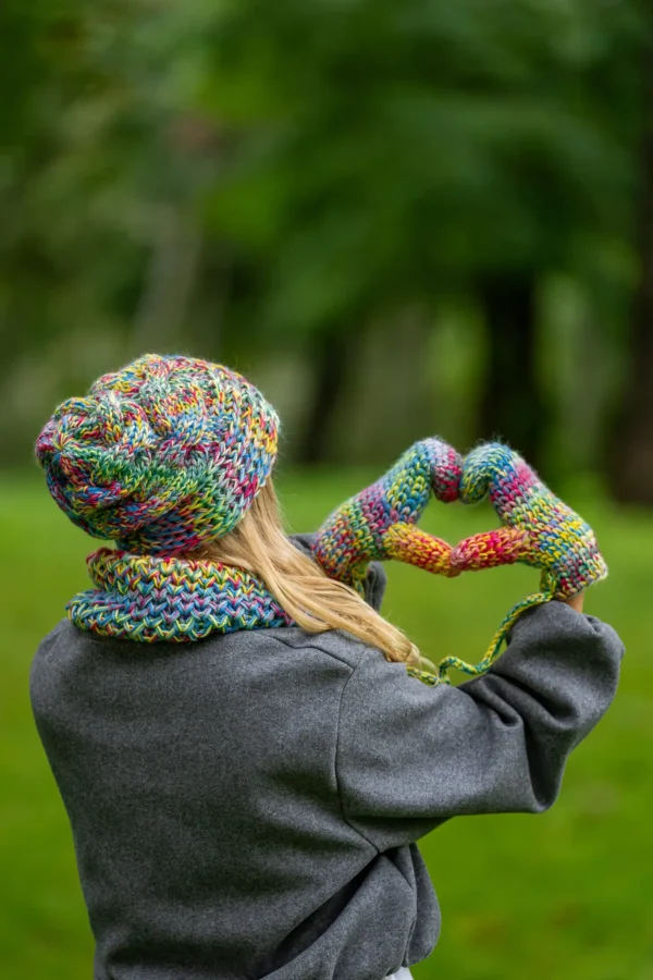 Rękawiczki MERINO 100% "Cukierki"