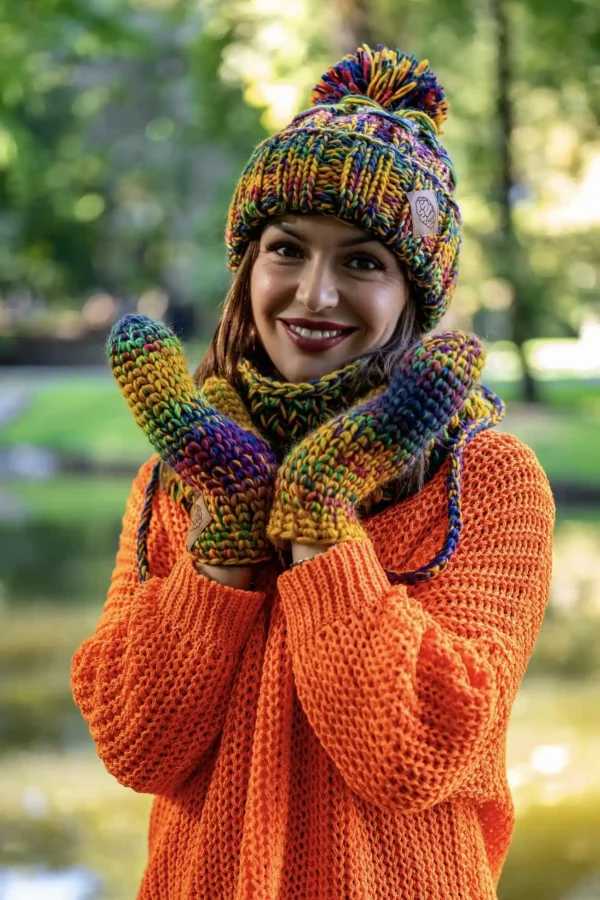 Rękawiczki MERINO 100% "Kolory"
