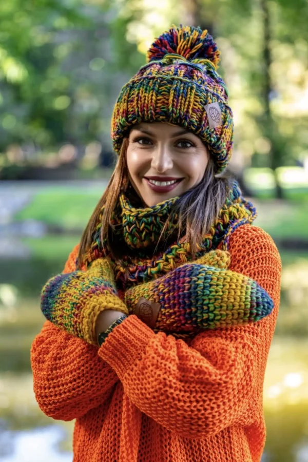 Mały komin MERINO 100% "Kolory"