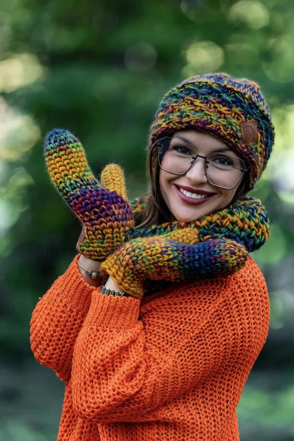 Rękawiczki MERINO 100% "Kolory"