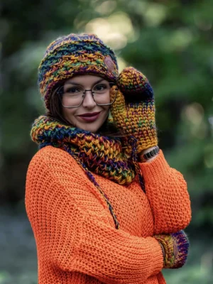 Mały komin MERINO 100% "Kolory"