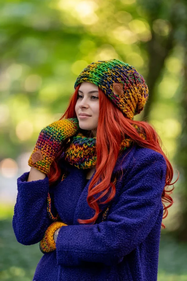 Mały komin MERINO 100% "Kolory"