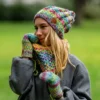 Mały komin MERINO 100% "Cukierki"