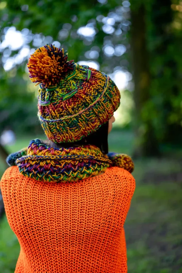 Czapka MERINO 100% Euforia "Kolory"