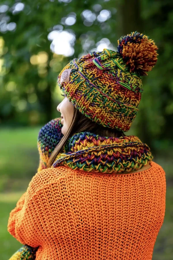 Czapka MERINO 100% Euforia "Kolory"